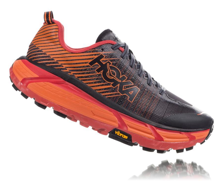 Chaussure Trail Hoka One One Evo Mafate 2 Femme - Noir/Rouge - BND-605134